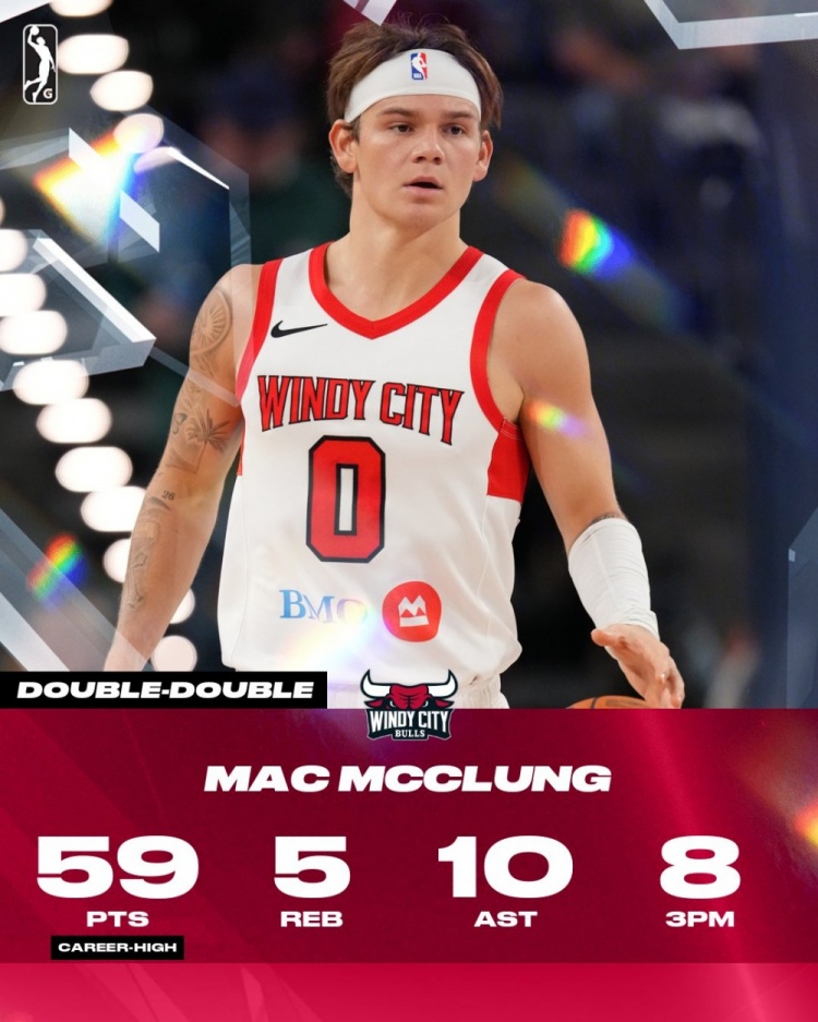 麦克朗谈单场59分极限 称阿德巴约83分很酷