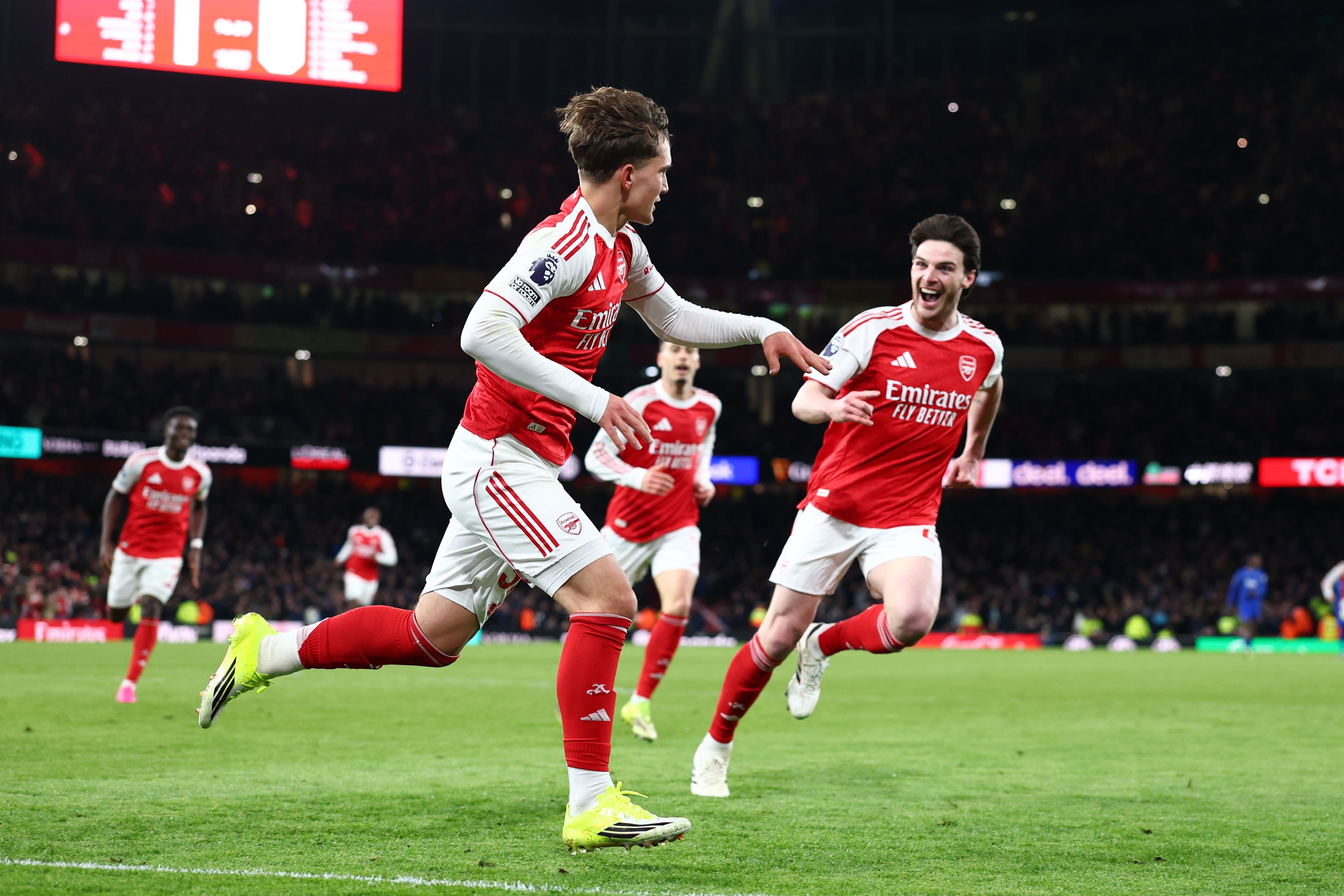 16岁73天道曼一传一射创英超最年轻进球纪录 阿森纳争冠关键战破冰