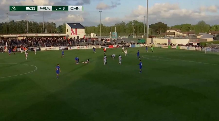 蒙太古杯U16国少逼平法国 邝兆镭失良机防线零封