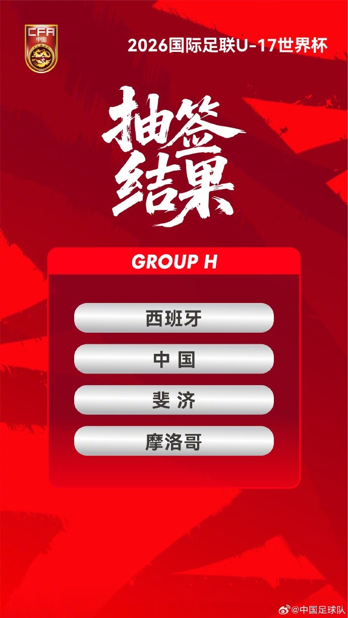 U17世界杯抽签:中国男足遇西摩斐,女足碰美萨非 出线形势明朗 U17世界杯抽签:中国男足遇西摩斐,女足碰美萨非 出线形势明朗